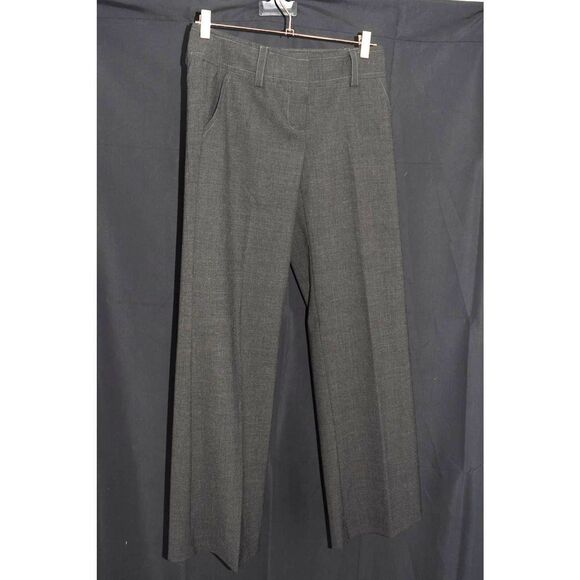 Trina Turk Pants - Trina Turk Grey Flat Front Low Rise Wide Leg Pants - 2